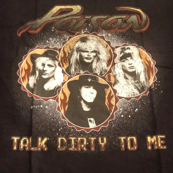 Poison Talk Dirty To Me Band Tee Shirt - Picture 1 of 6